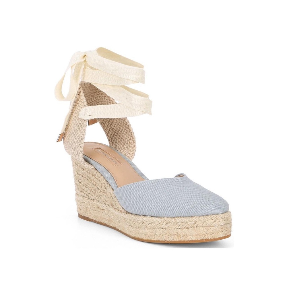 ANTONIO MELANI Blue and Cream Espadrilles